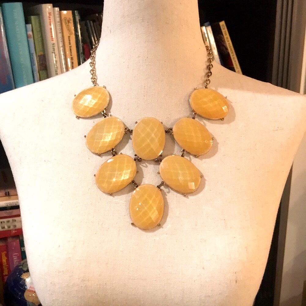❗️LAST CHANCE- Sparkly Faceted Bib Statement Necklace - Picture 3 of 9
